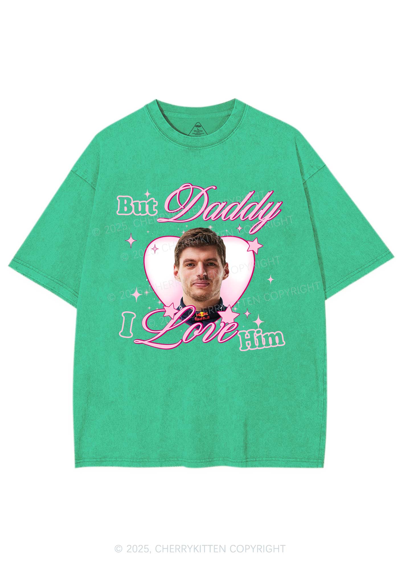 Daddy I Love The Driver Y2K Shirts Washed Tee Cherrykitten