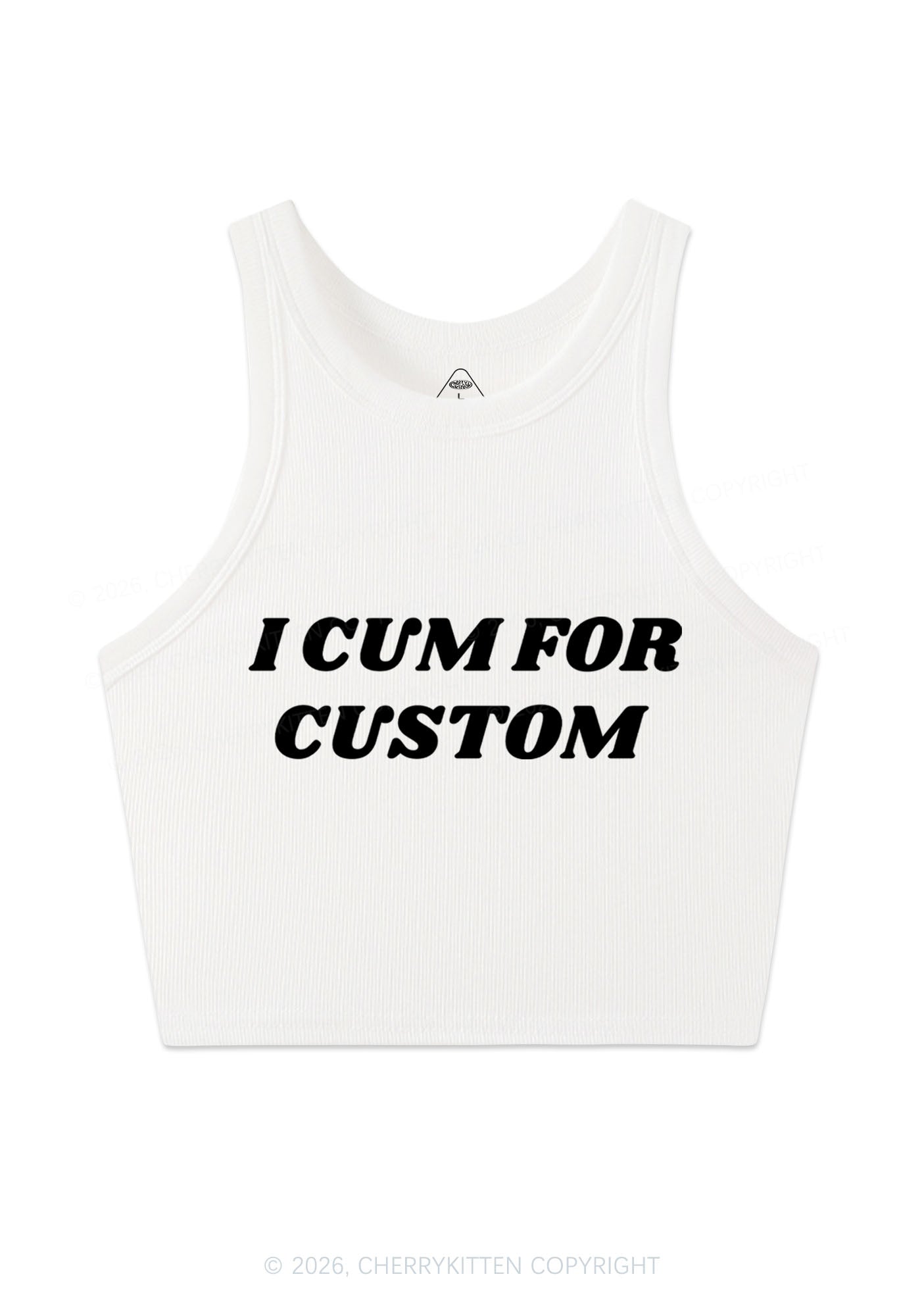 I Cxm For Custom Y2K Crop Tank Top Cherrykitten