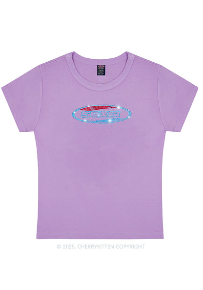 Rhinestone Sexsi Slogan Y2K Baby Tee Cherrykitten