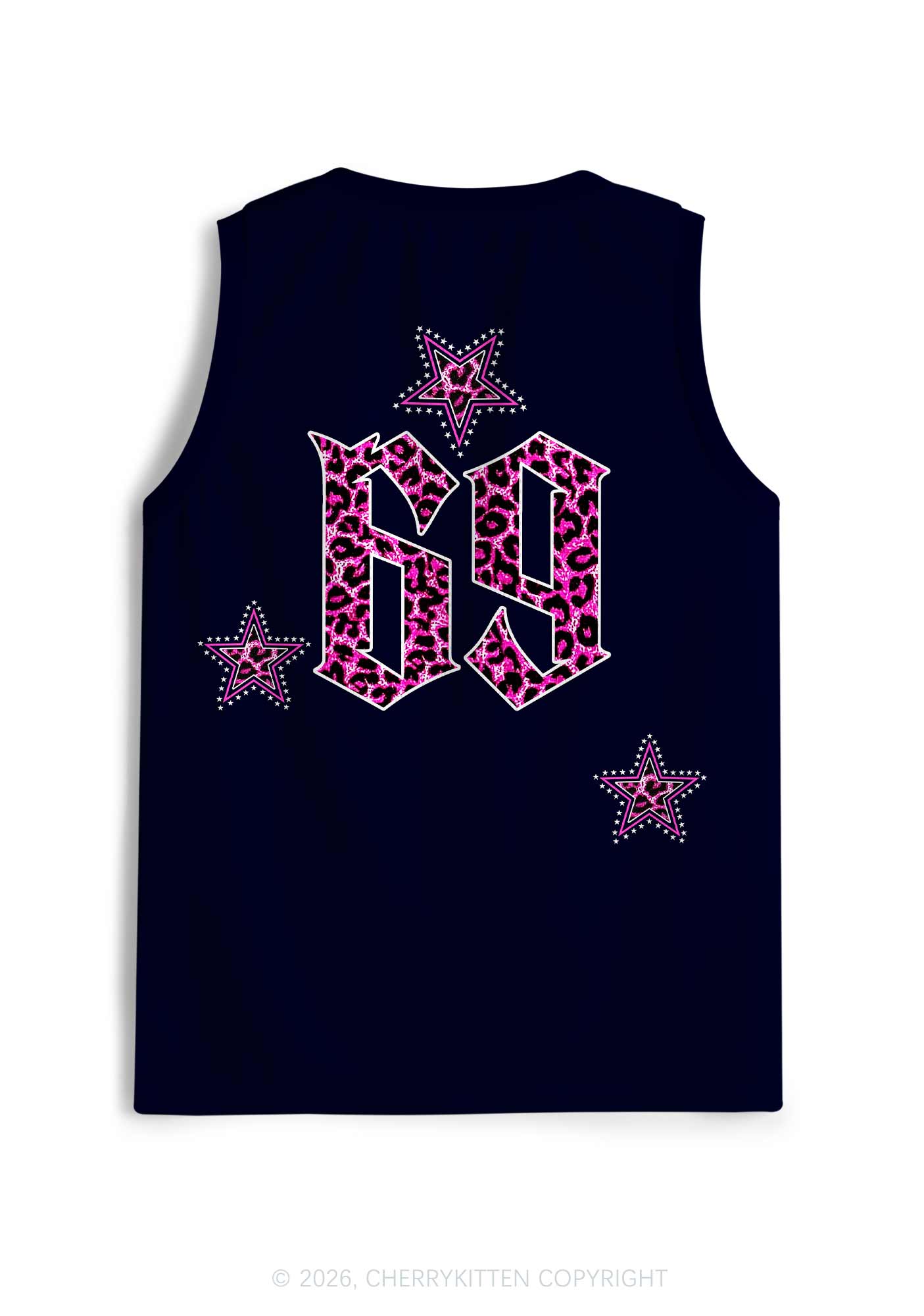 Pink Leopard Fag Princess Pride Y2K Sport Jersey Tank Cherrykitten