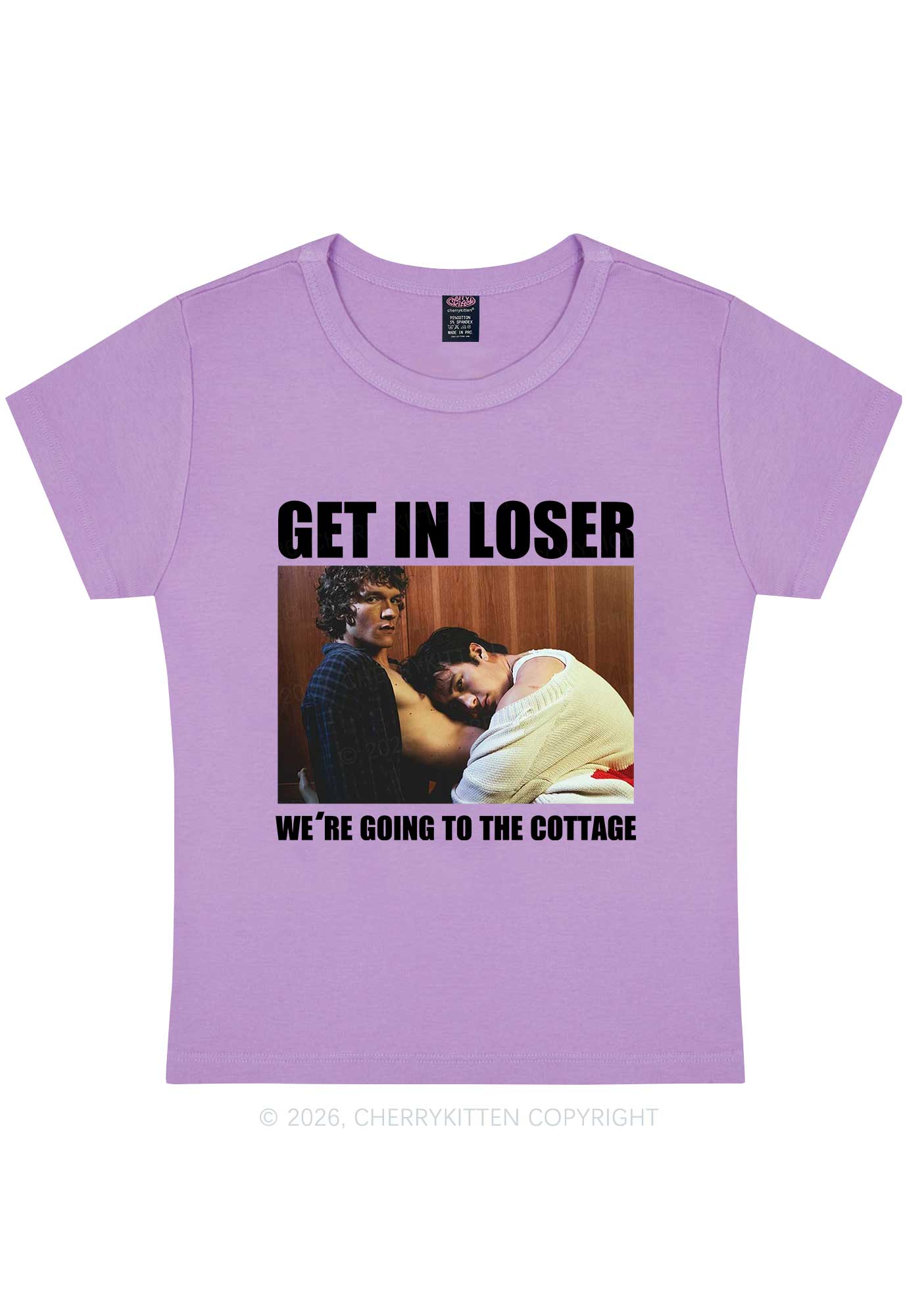 We Are Going To Cottage HR Y2K Baby Tee Cherrykitten