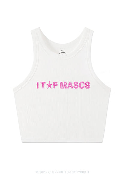 Glitter I Top Mascs Pride Y2K Crop Tank Top Cherrykitten