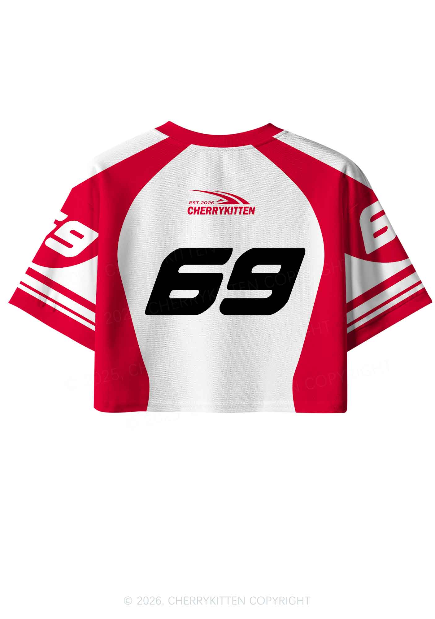 Get On My Knees For Hot Girls Pride Y2K Crop Sport Jersey Shirts Cherrykitten