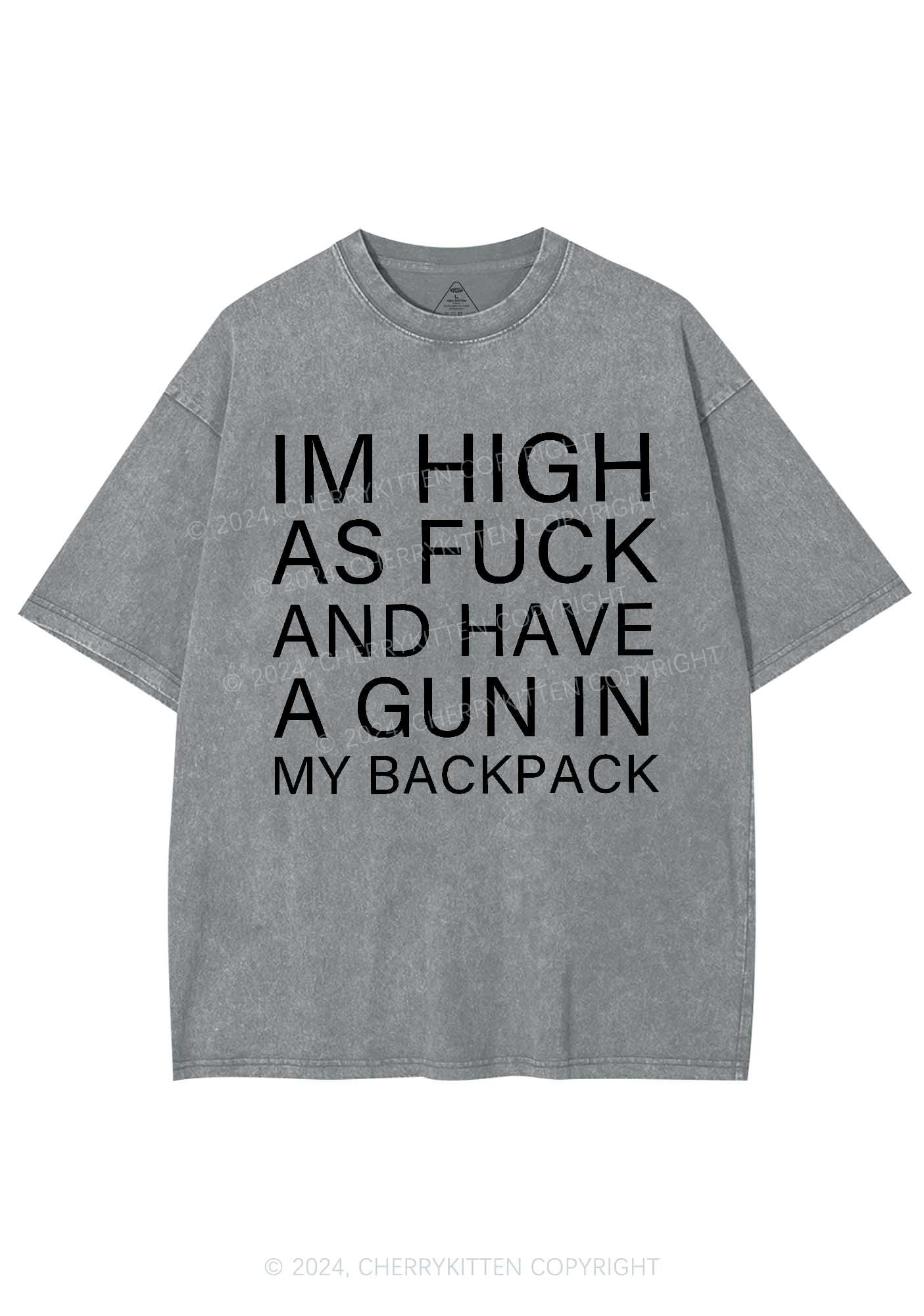 Im High Y2K Washed Tee Cherrykitten