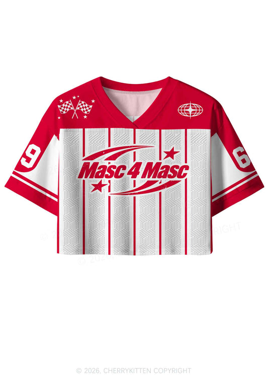 Masc For Masc Pride Y2K Crop Sport Jersey Shirts Cherrykitten
