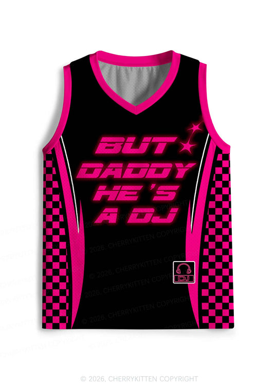 But Daddy He Is A DJ Y2K Sport Jersey Tank Cherrykitten