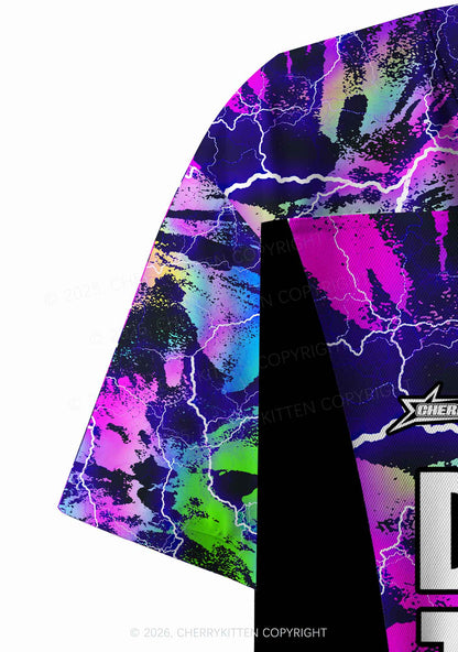 Dibs On The DJ Lightning Y2K Crop Sport Jersey Shirts Cherrykitten