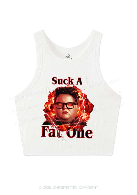 Suck A Fat One Y2K Crop Tank Top Cherrykitten