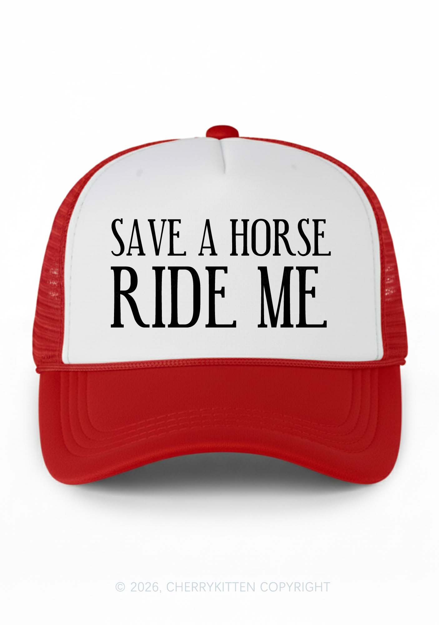 Ride Me Y2K Colorblock Trucker Hat Cherrykitten