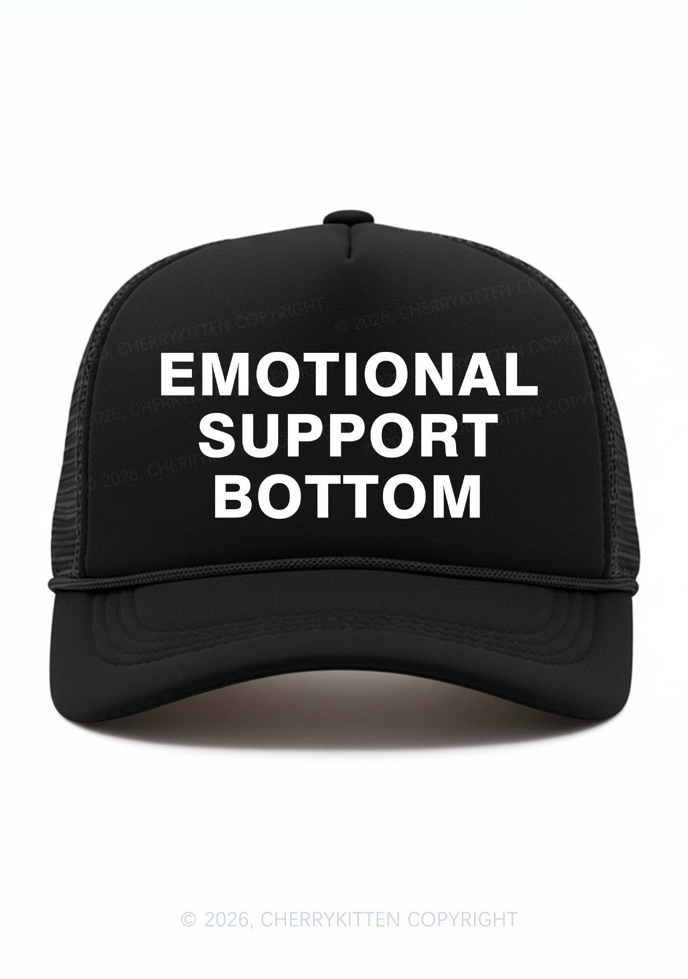 Emotional Support Bottom Pride Y2K Trucker Hat Cherrykitten
