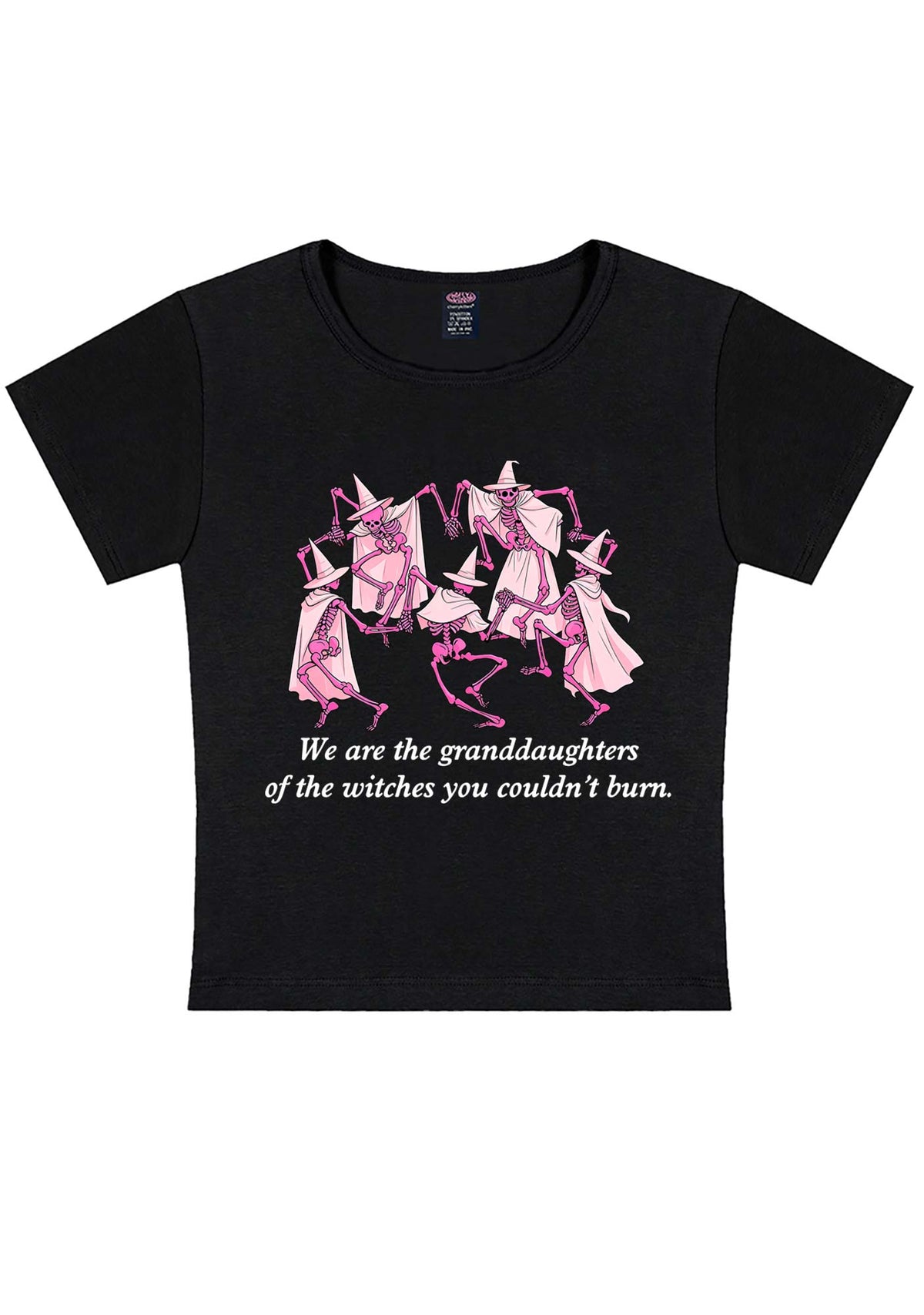 Halloween Granddaughters Of The Witches Y2K Baby Tee Cherrykitten