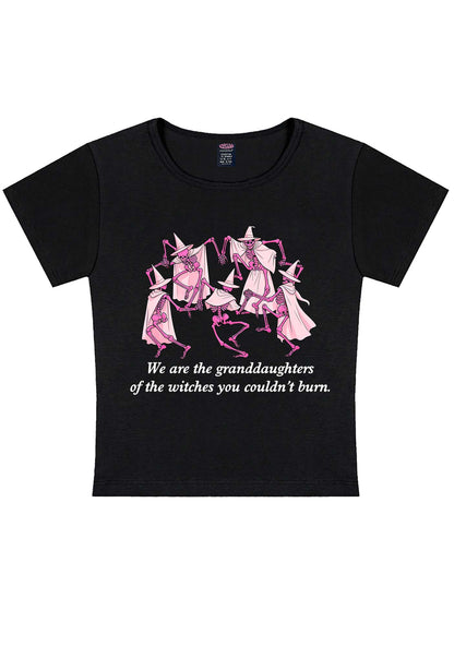 Halloween Granddaughters Of The Witches Y2K Baby Tee Cherrykitten