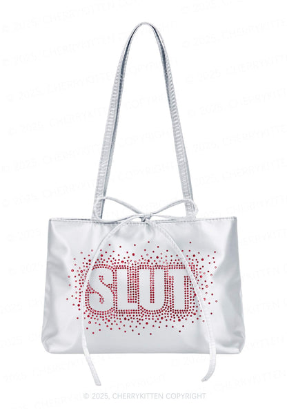 Rhinestone Special Slxt Y2K Satin Bags Cherrykitten