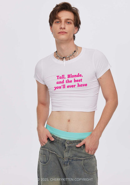 Best Tall Blonde Y2K Baby Tee Cherrykitten