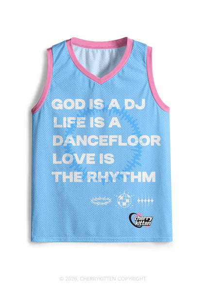 God Is A DJ Y2K Sport Jersey Tank Cherrykitten