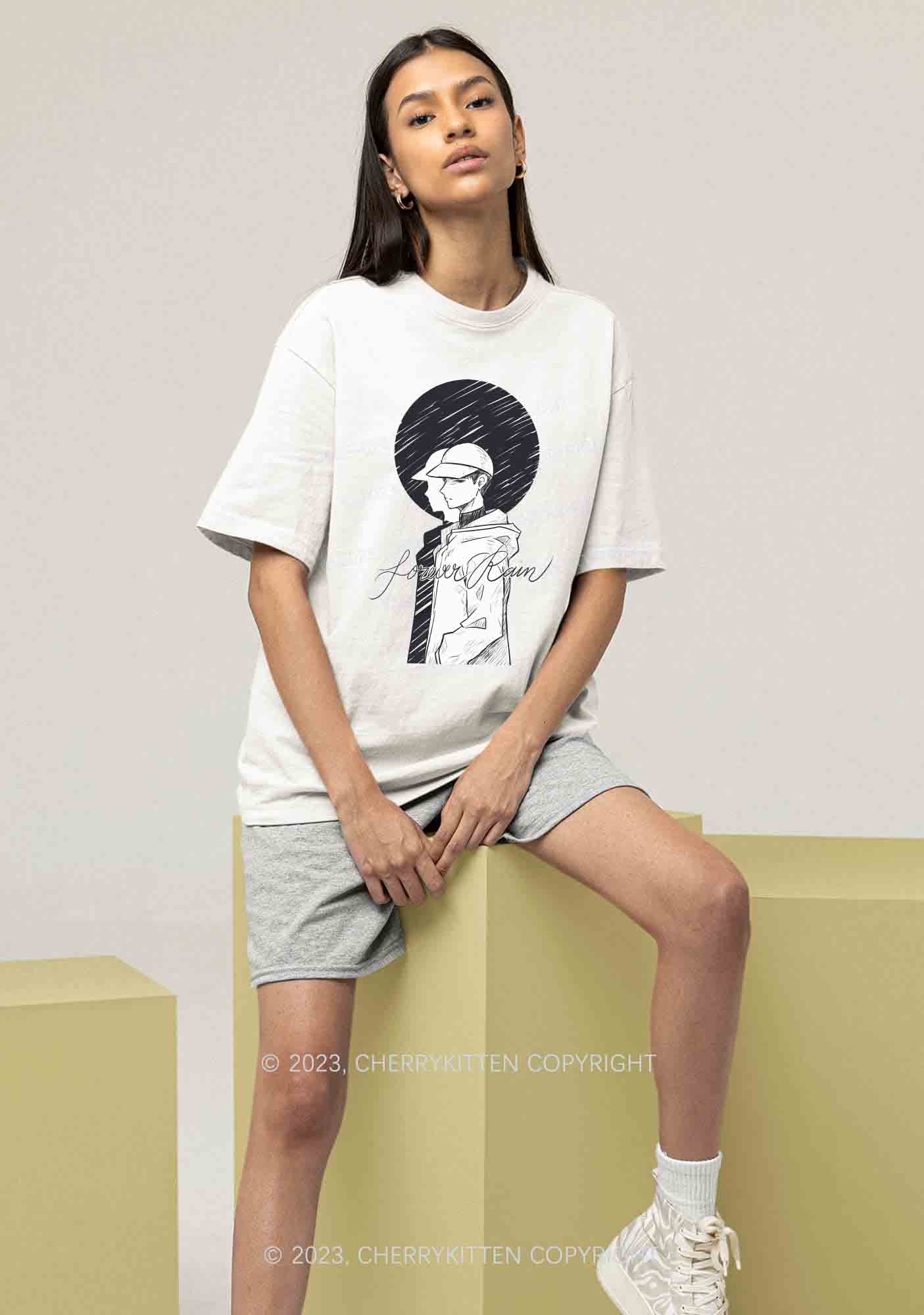 Forever Rain Kpop Y2K Chunky Shirt Cherrykitten