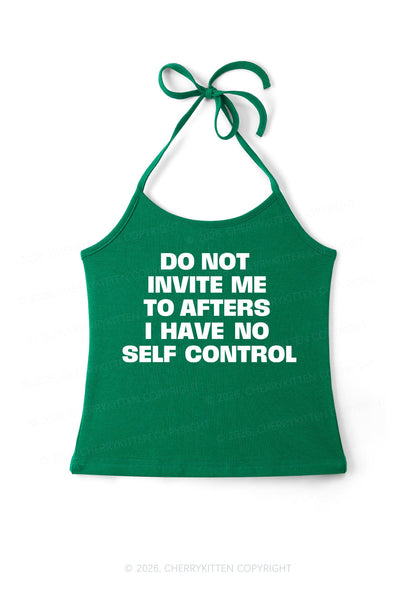 Do Not Invite Me To Afters Y2K Halter Neck Cami Cherrykitten