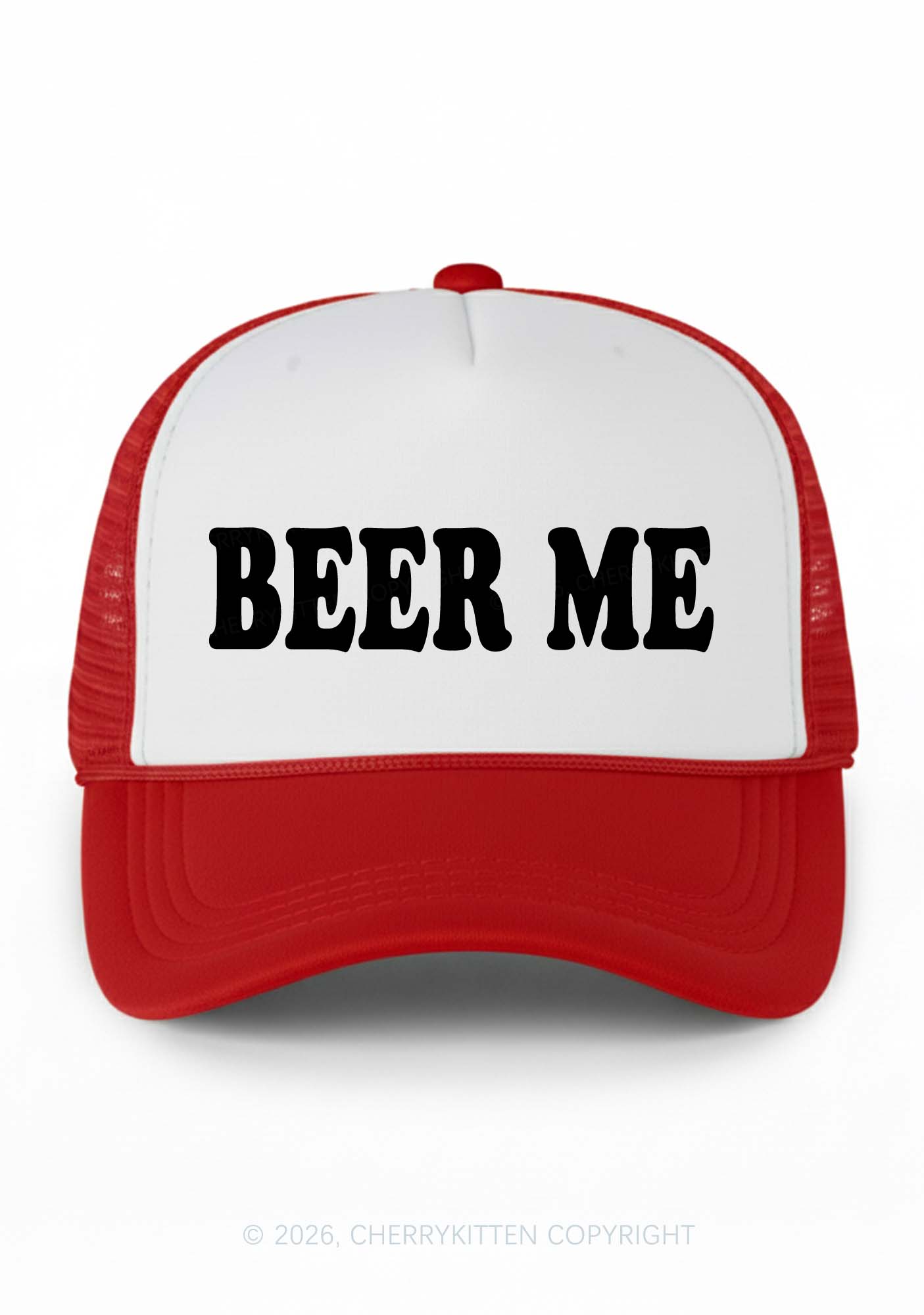 Beer Me Y2K Colorblock Trucker Hat Cherrykitten