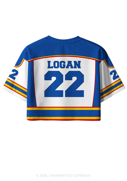 I Love Hockey Boy JL Y2K Crop Sport Jersey Shirts Cherrykitten