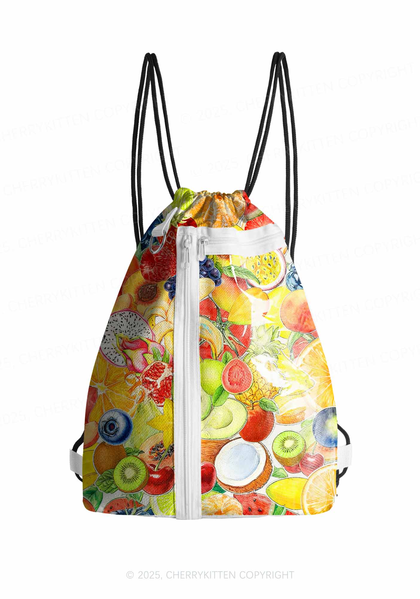 Fruity Chaos Pride Y2K Drawstring Itabag Backpack Cherrykitten