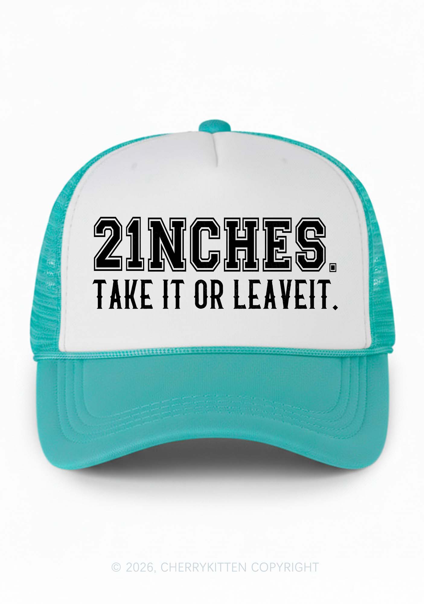 Take It Or Leave It Y2K Colorblock Trucker Hat Cherrykitten