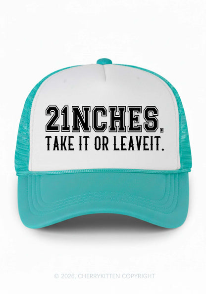 Take It Or Leave It Y2K Colorblock Trucker Hat Cherrykitten