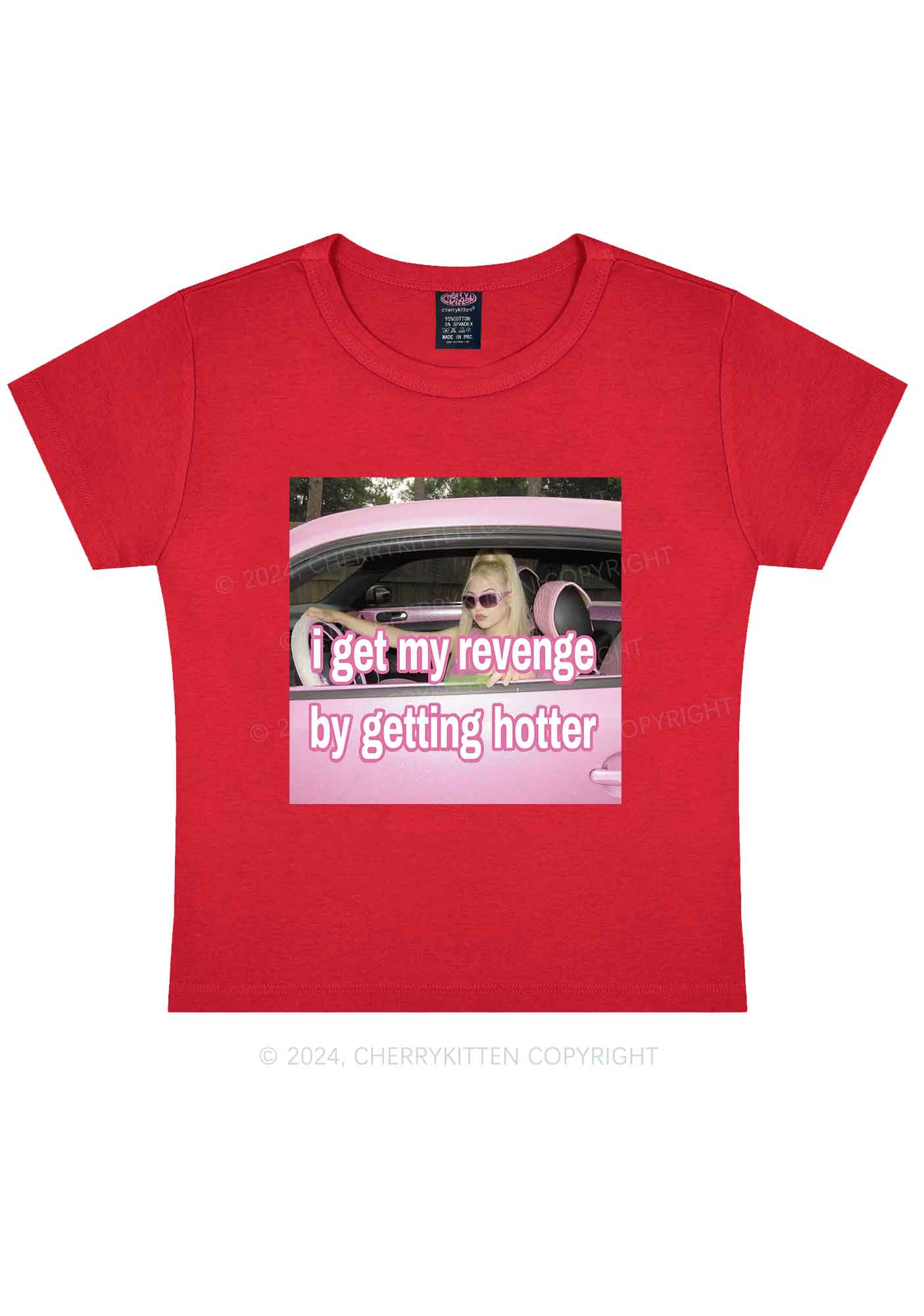 Get My Revenge Y2K Baby Tee Cherrykitten