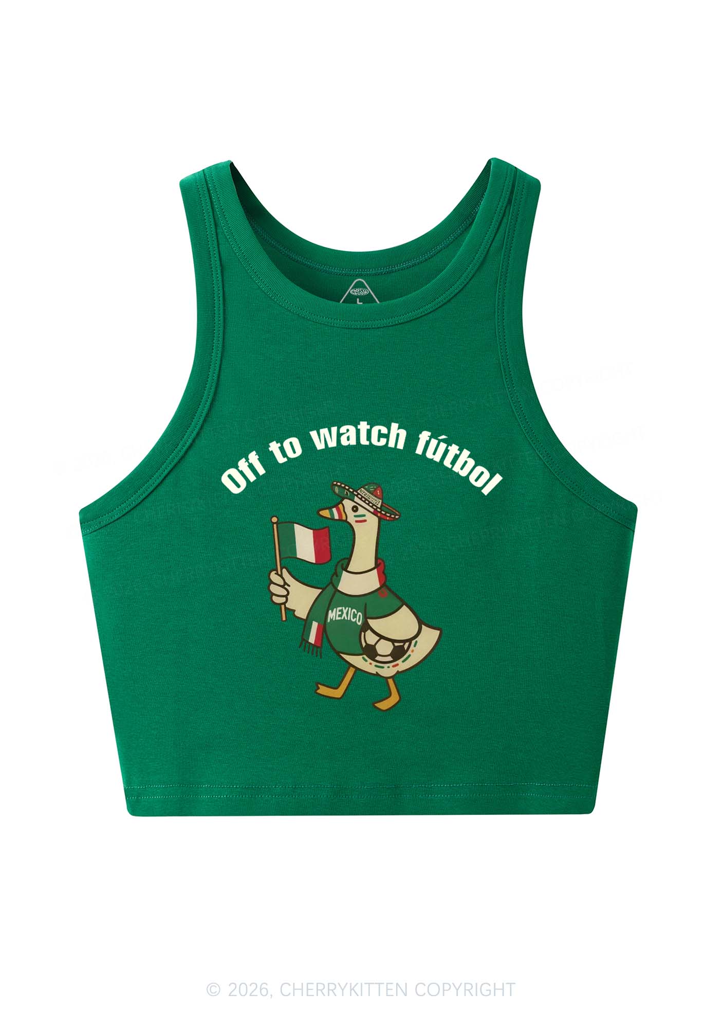 Off To Watch Futbol Goose Y2K Crop Tank Top Cherrykitten