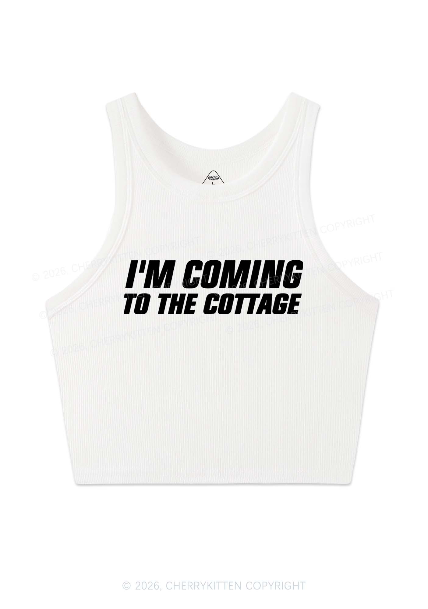 Im Coming To The Cottage HR Y2K Crop Tank Top Cherrykitten