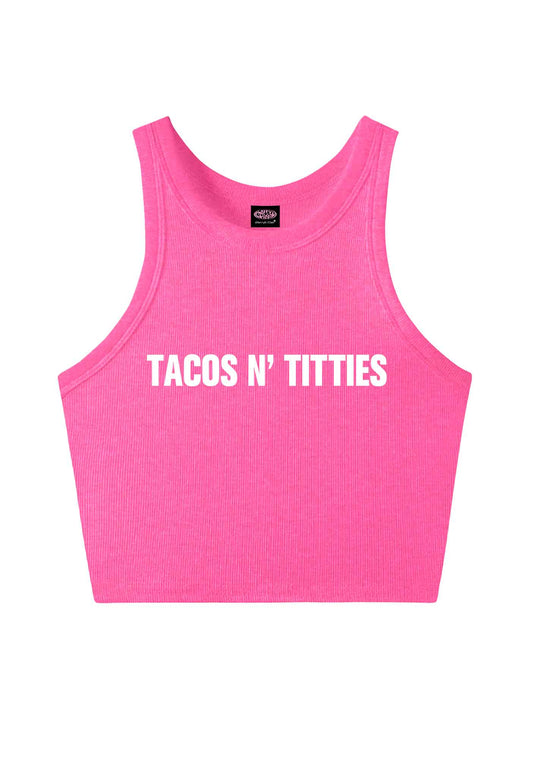 Tacos And Txtties Y2K Crop Tank Top Cherrykitten