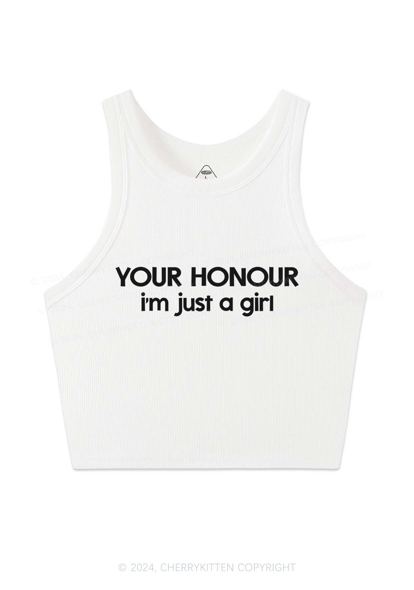 Your Honour Y2K Crop Tank Top Cherrykitten