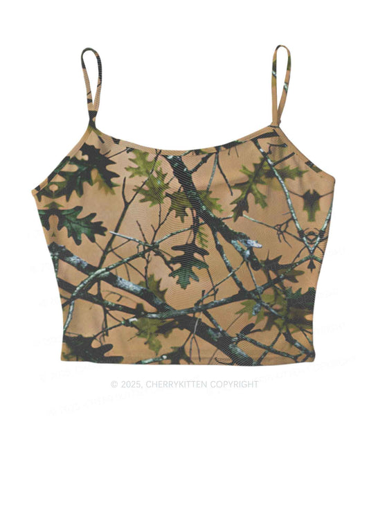 Branches Camouflage Y2K Mesh Cami Tank Cherrykitten