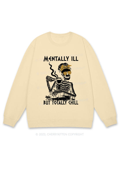 Mentally Ill Halloween Y2K Sweatshirt Cherrykitten