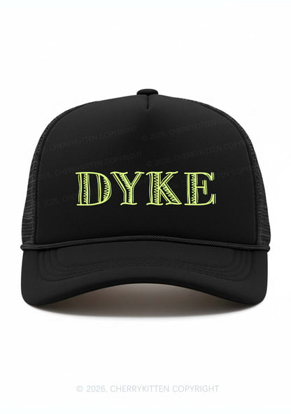 DYKE Pride Y2K Trucker Hat Cherrykitten