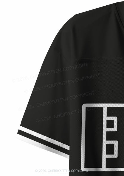 Black Kpop Boys Number Y2K Crop Sport Jersey Shirts Cherrykitten