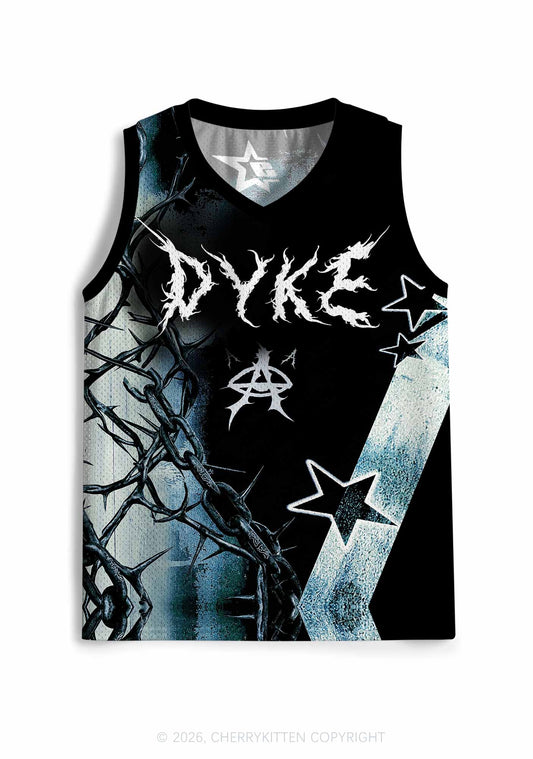 Black Thorn Dyke Pride Y2K Sport Jersey Tank Cherrykitten