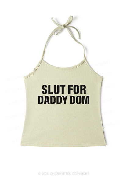 Slxt For Daddy Dom Y2K Halter Neck Cami Cherrykitten