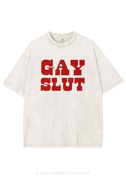 Gay Slxt Pride Y2K Shirts Washed Tee Cherrykitten