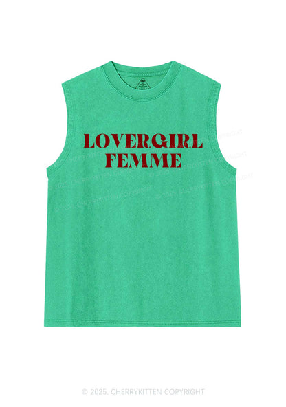 Lovergirl Femme Pride Y2K Washed Muscle Tank Cherrykitten