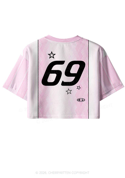 Smile If You Are Lesbian Pride Y2K Crop Sport Jersey Shirts Cherrykitten