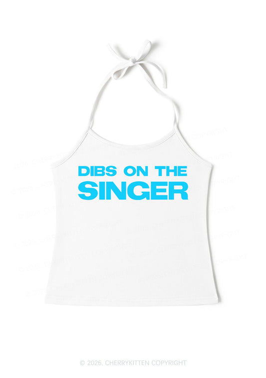 Dibs On The Singer Y2K Halter Neck Cami Cherrykitten