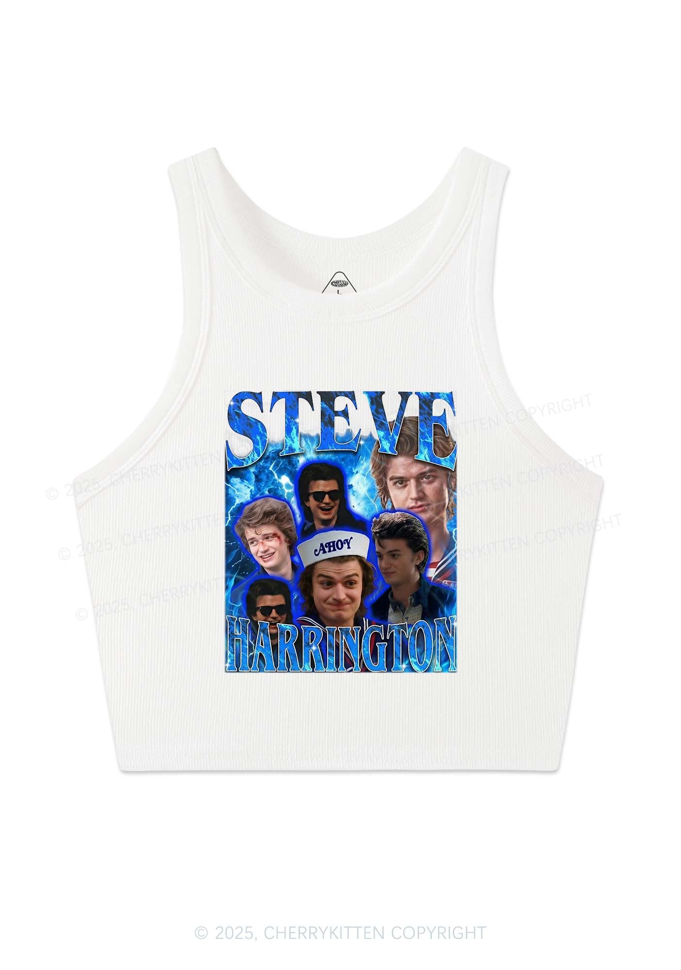 SH Blue Blaze Y2K Crop Tank Top Cherrykitten