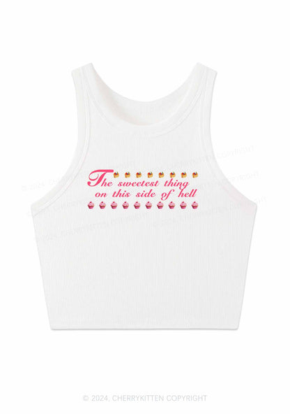 Sweetest Hell Y2K Crop Tank Top Cherrykitten