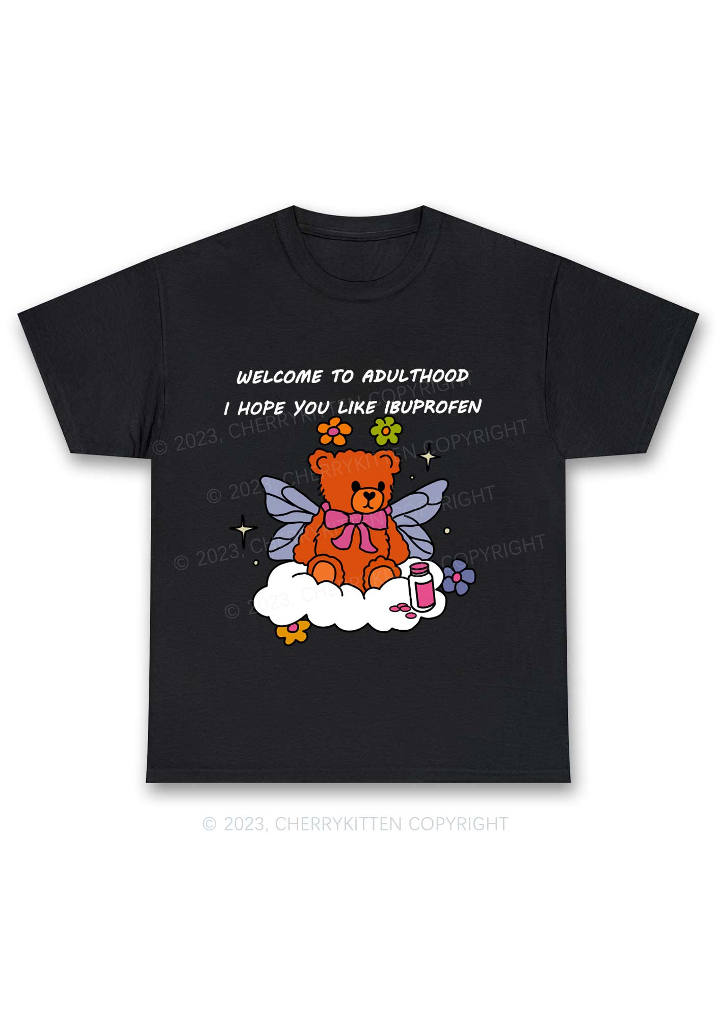 Welcome To Adulthood Y2K Chunky Shirt Cherrykitten