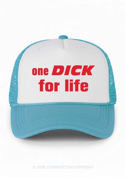 One Dxxk For Life Y2K Colorblock Trucker Hat Cherrykitten