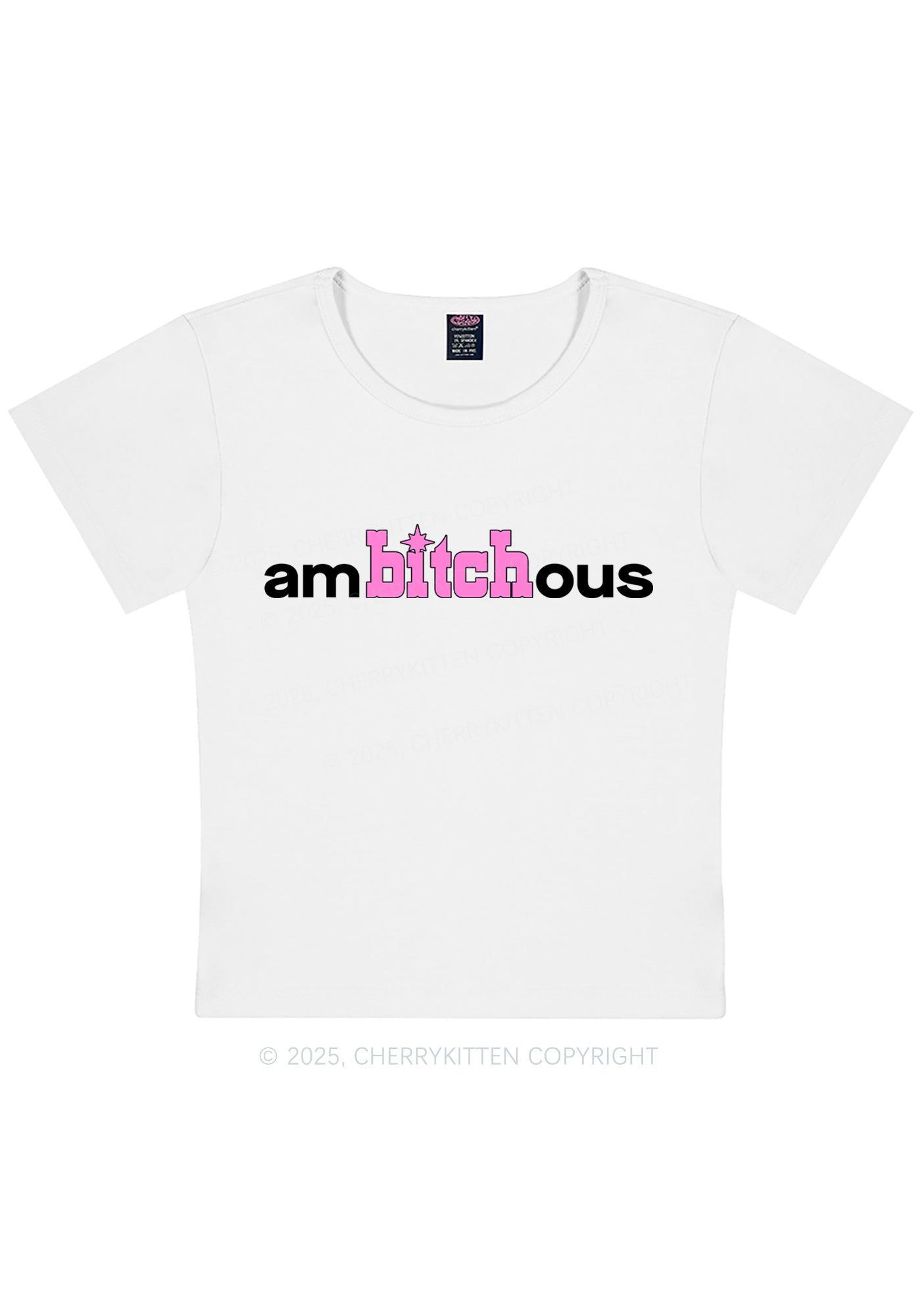 Ambxxchous Y2K Baby Tee Cherrykitten