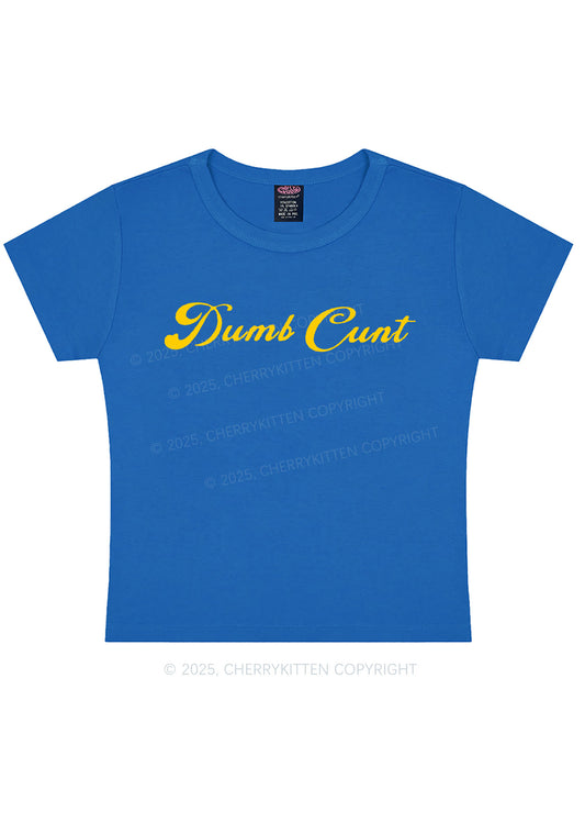 Dumb Cxxt Y2K Baby Tee Cherrykitten