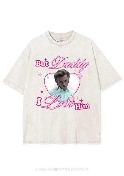 Daddy I Love Number One Y2K Shirts Washed Tee Cherrykitten