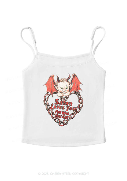 Satan Loves You Y2K Spaghetti Strap Cami Cherrykitten