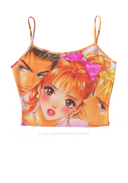 Love Triangle Y2K Mesh Cami Tank Cherrykitten